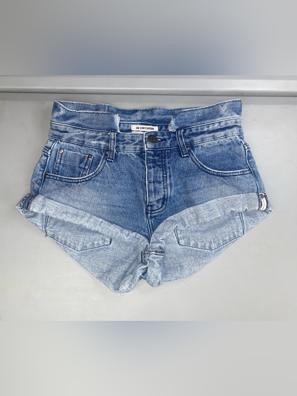 ONE TEASPOON Bandit Denim mini Shorts